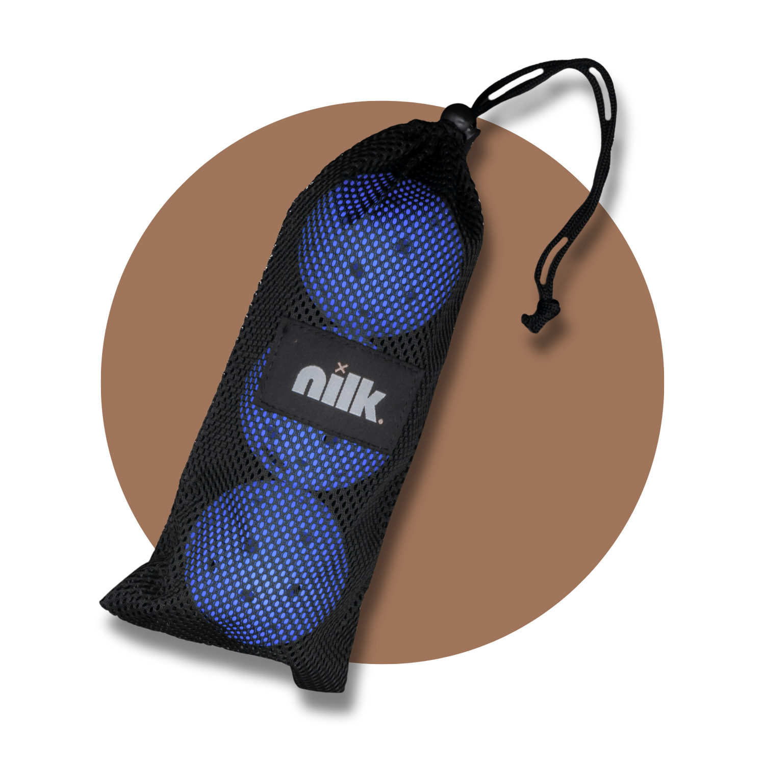 Lot de 3 balles de pickleball d'entraînement NILK pour intérieur, rose |