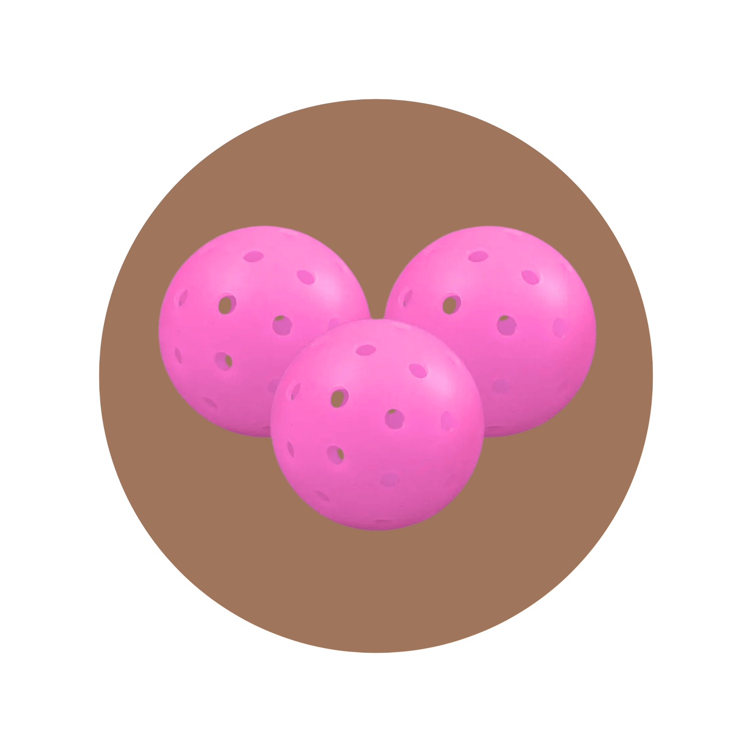 Pink Indoor 3-Pack | NILK Training Pickleball Balls