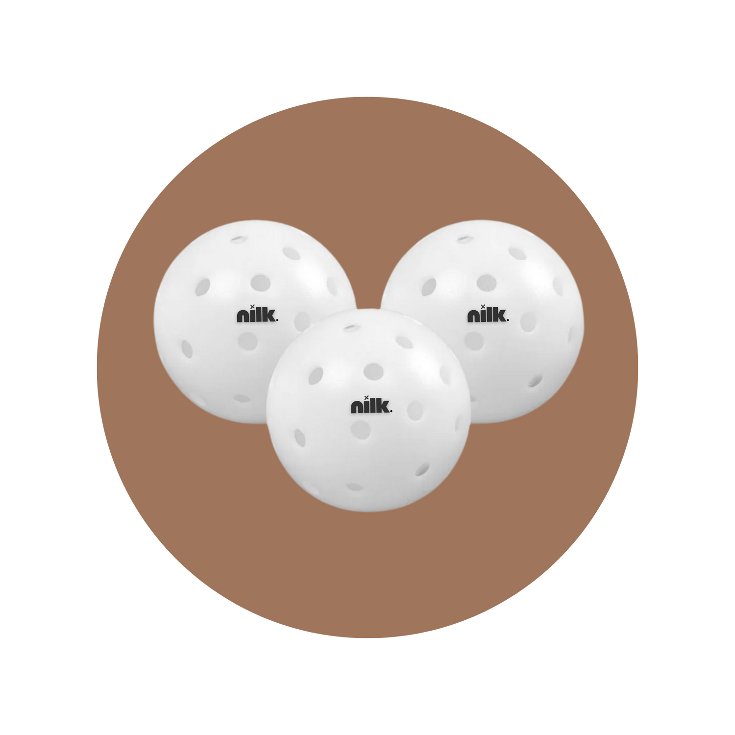 White Outdoor 3-Pack | NILK Competition Pickleball Balls