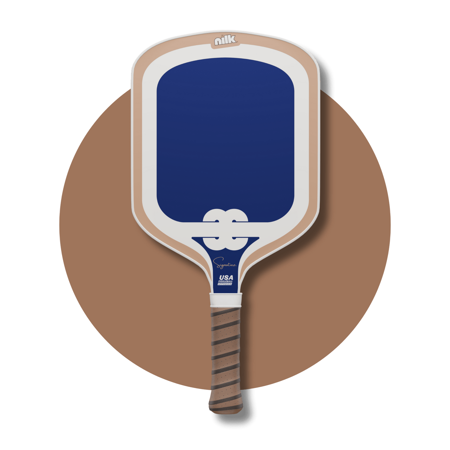 Front view of the Blue Taro pickleball paddle by NILK – one of the best pickleball paddles for control and performance.