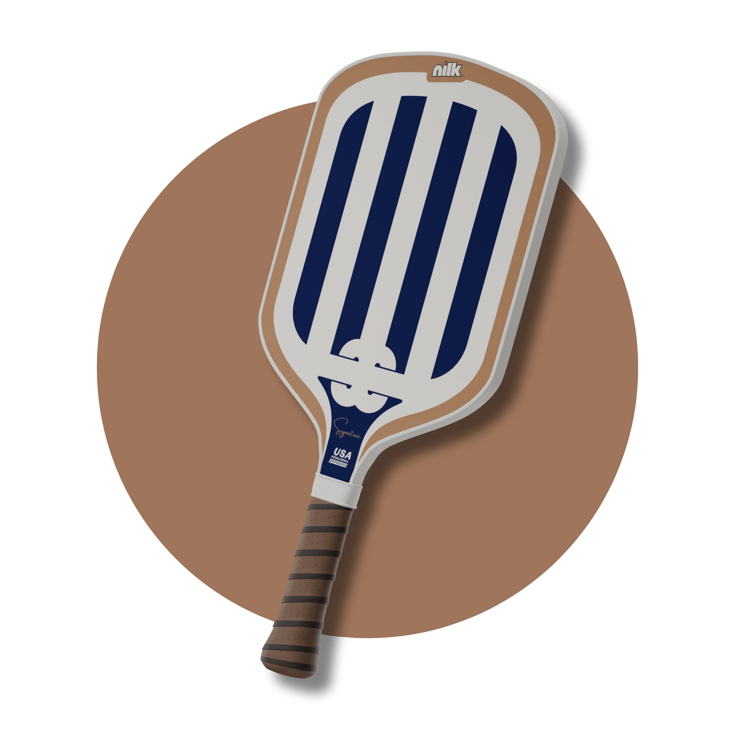 Blue Matcha NILK Signature Pickleball Paddle – best pickleball paddle 2025 for spin, control and power. Custom carbon fiber paddle.