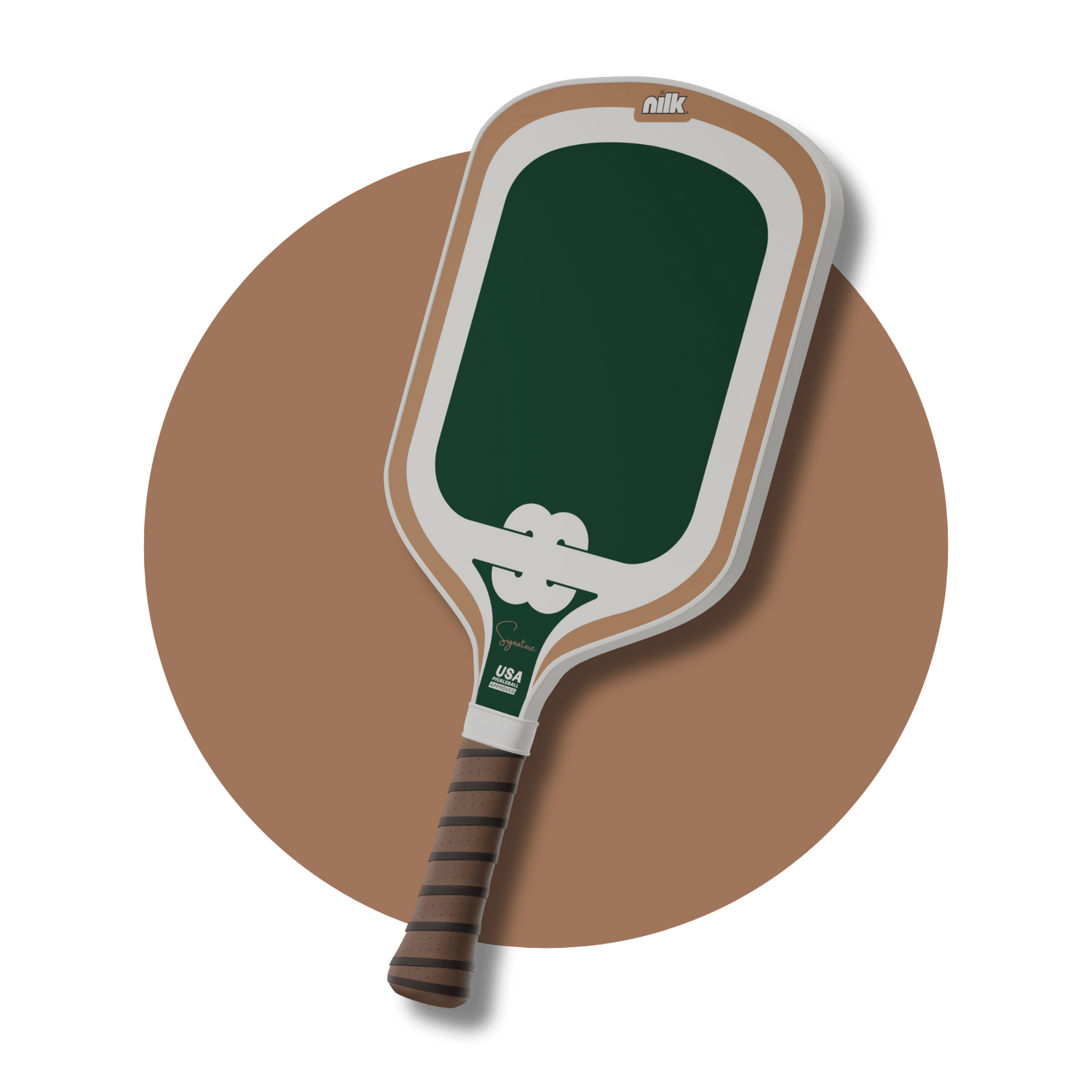 Green Taro pickleball paddle by NILK – best carbon fiber paddle of 2025 designed for spin, power and pro-level control.