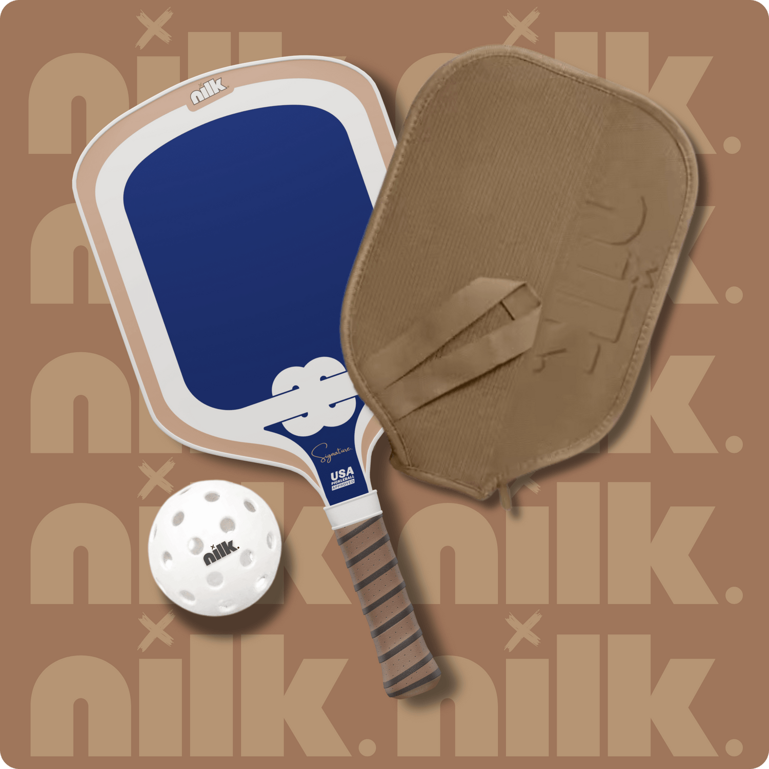 NILK pickleball ball, paddle, and camel cover – must-have pickleball accessories for 2025