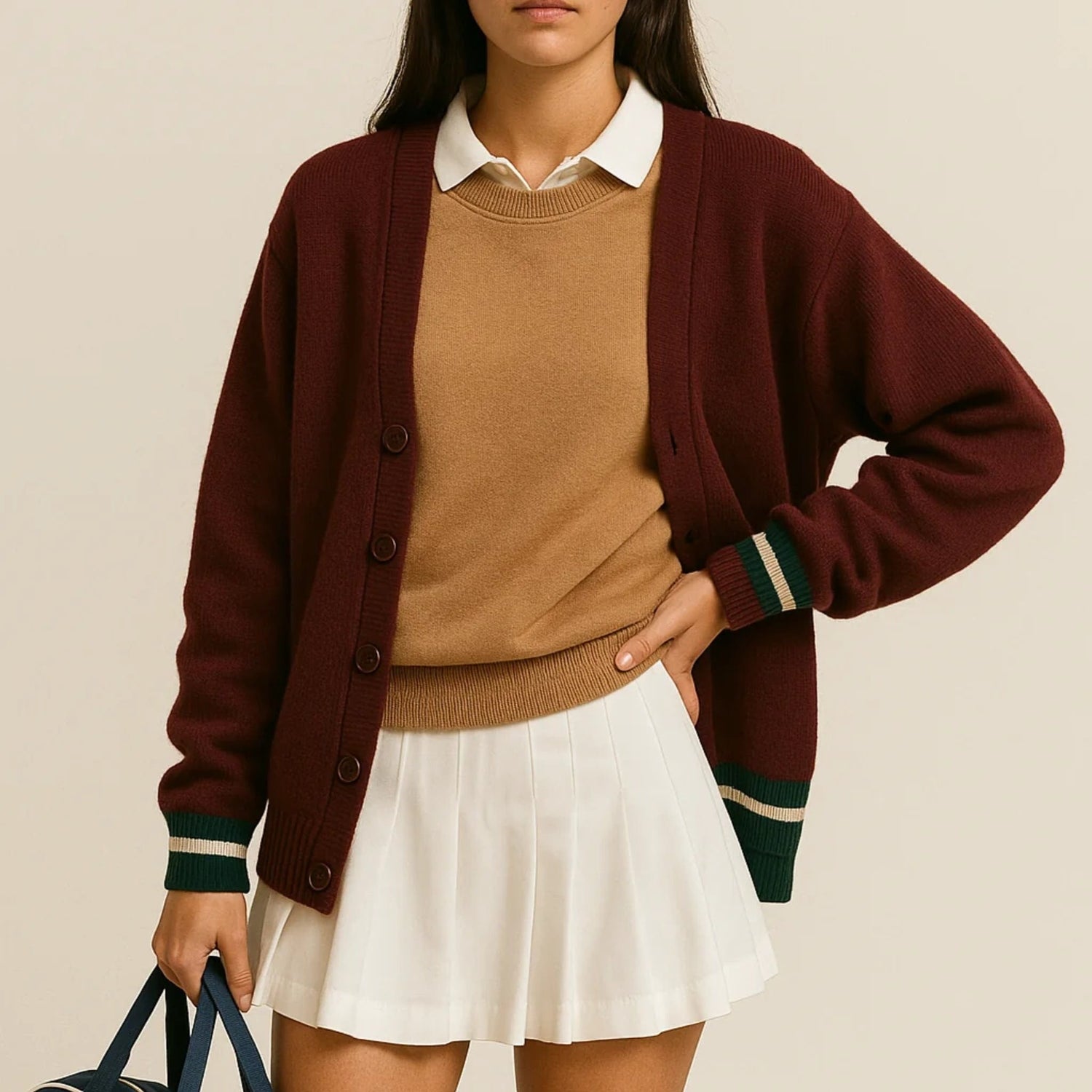 White pleated tennis skirt for women by NILK — athletic high-rise pickleball and tennis outfit