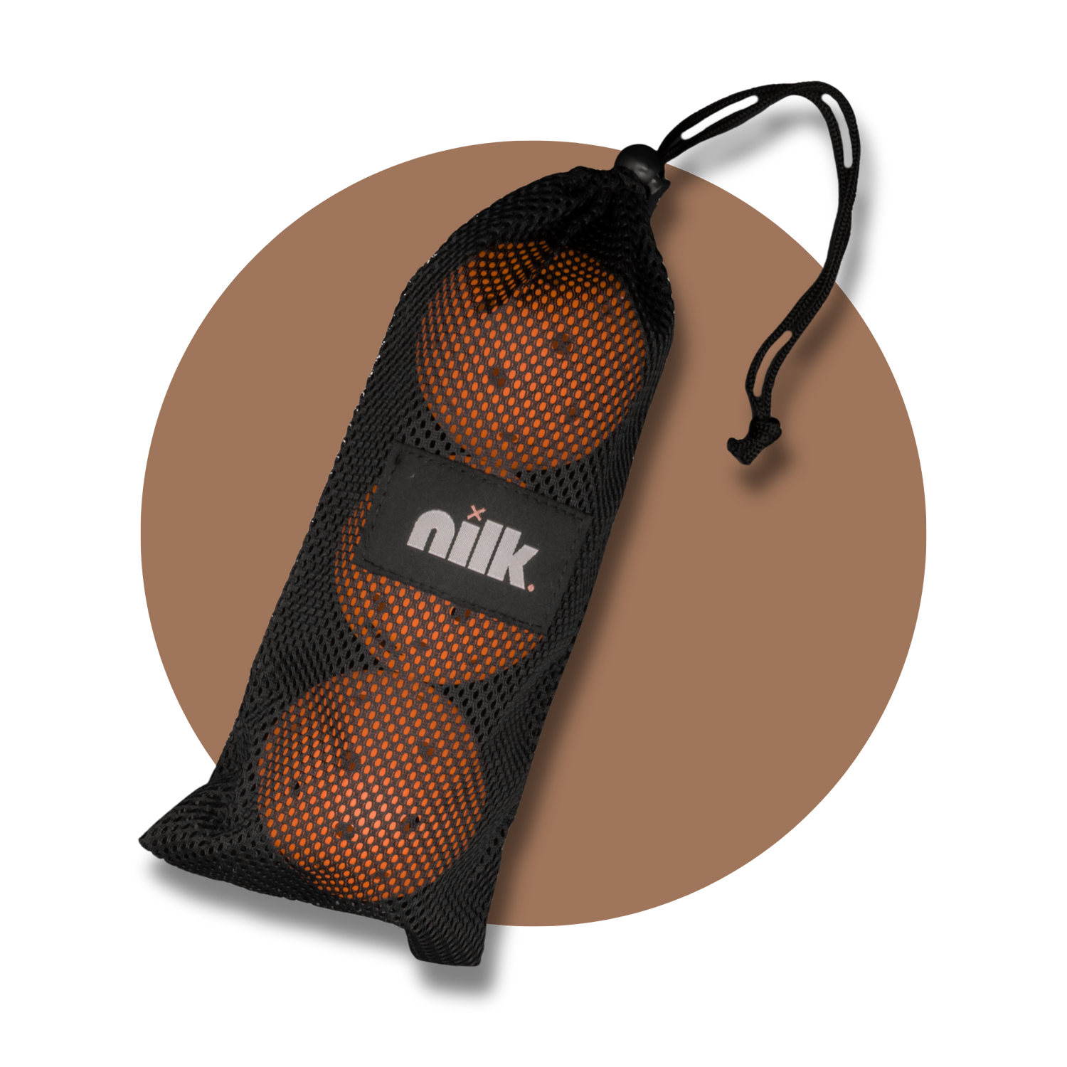 Lot de 3 balles de pickleball d'entraînement NILK pour intérieur, rose |