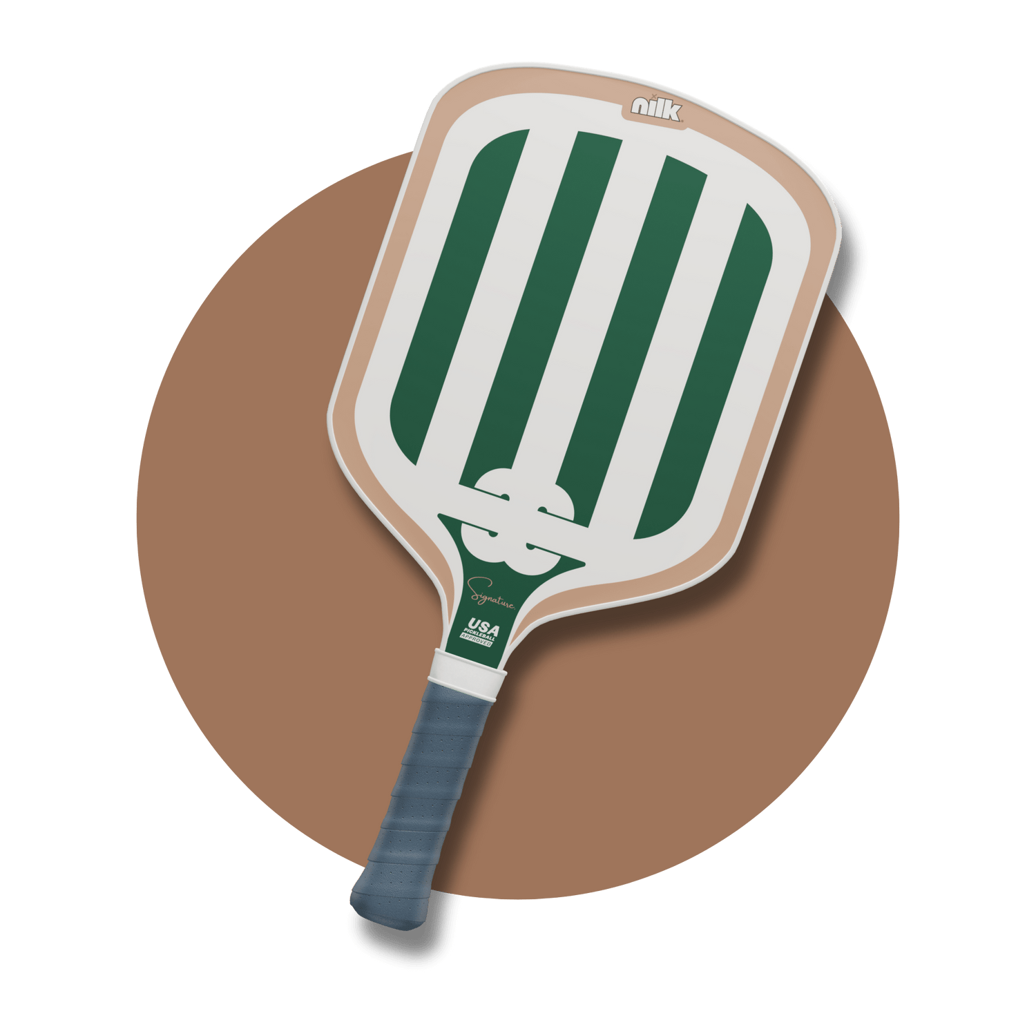 NILK GREEN STRIPED SIGNATURE